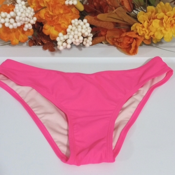 CUPSHE PINK V-NECK LACE UP CUT OUT BACK LOW RISE BIKINI SIZE XS NWT - Picture 9 of 10